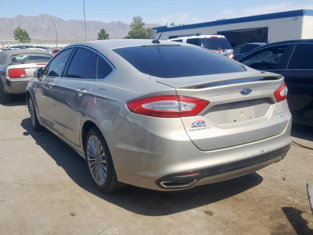 3FA6P0K91GR126689 - 2016 FORD FUSION TIT GOLD photo 3