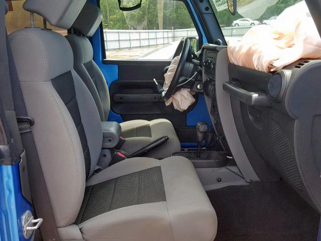 1J4AA2D19AL225818 - 2010 JEEP WRANGLER S BLUE photo 5