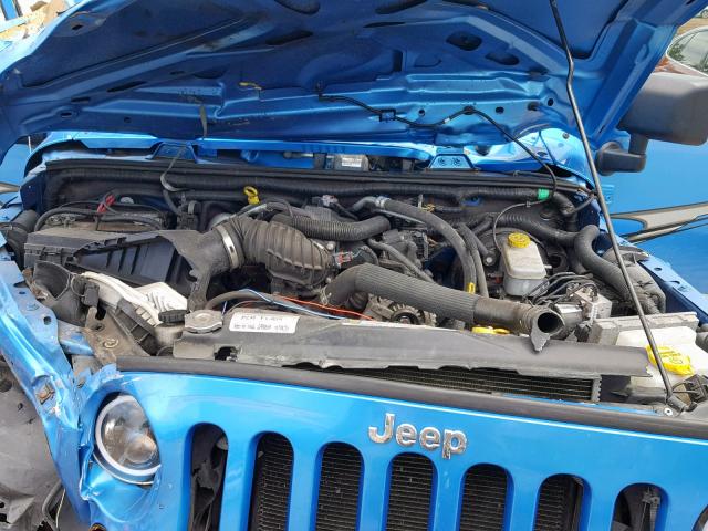 1J4AA2D19AL225818 - 2010 JEEP WRANGLER S BLUE photo 7
