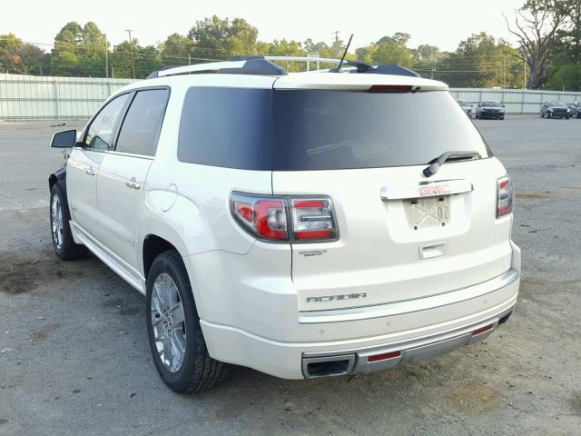 1GKKRTKD4DJ203963 - 2013 GMC ACADIA DEN WHITE photo 3