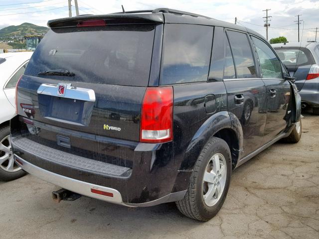 5GZCZ33Z97S873015 - 2007 SATURN VUE HYBRID BLACK photo 4