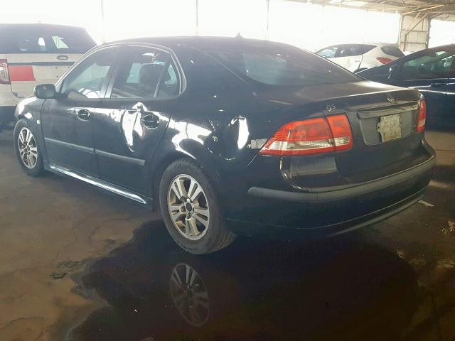 YS3FD46Y671139954 - 2007 SAAB 9-3 2.0T BLACK photo 3