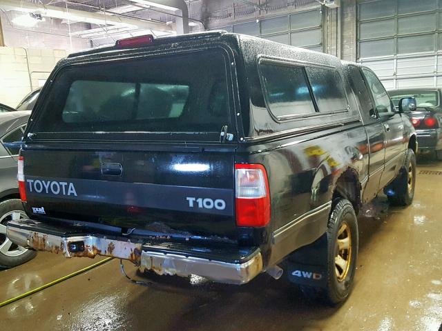 JT4UN22D8V0044916 - 1997 TOYOTA T100 XTRAC BLACK photo 4