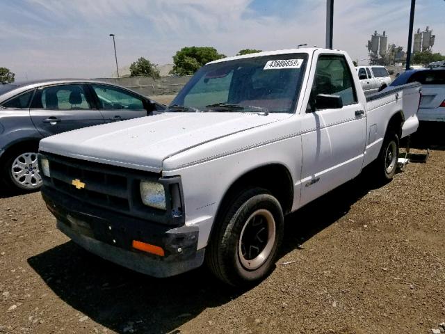 1GCCS14Z0N8141438 - 1992 CHEVROLET S TRUCK S1 WHITE photo 2