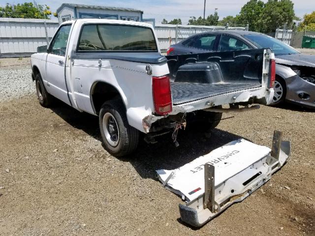 1GCCS14Z0N8141438 - 1992 CHEVROLET S TRUCK S1 WHITE photo 3