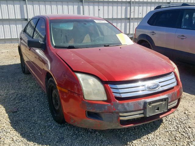 3FAFP06Z26R194945 - 2006 FORD FUSION S BURGUNDY photo 1