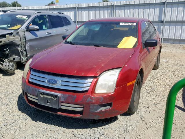 3FAFP06Z26R194945 - 2006 FORD FUSION S BURGUNDY photo 2