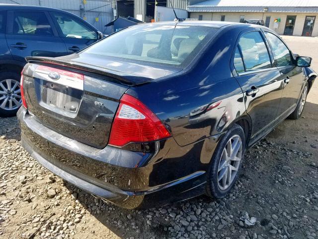 3FAHP0JA3CR361111 - 2012 FORD FUSION SEL BLACK photo 4