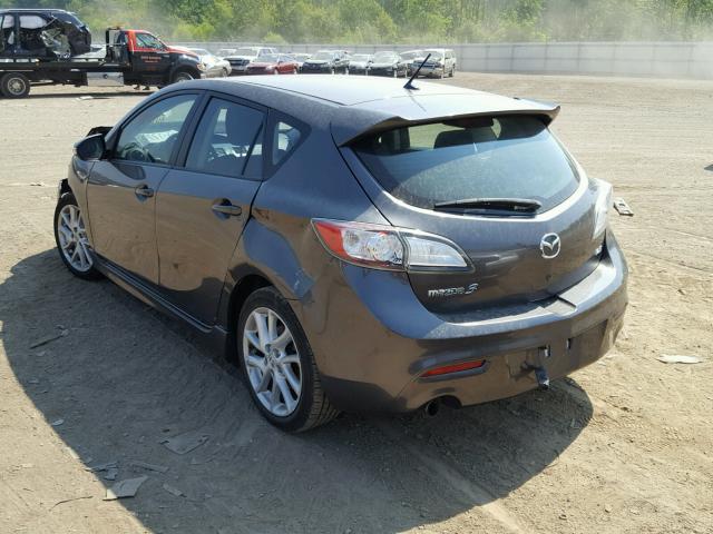 JM1BL1L67C1581999 - 2012 MAZDA 3 S GRAY photo 3