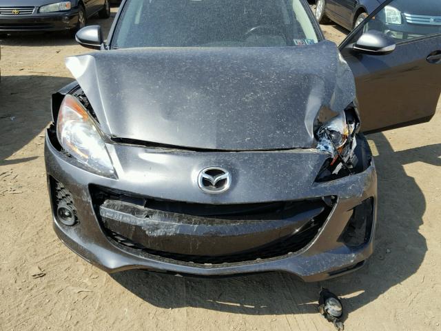 JM1BL1L67C1581999 - 2012 MAZDA 3 S GRAY photo 7