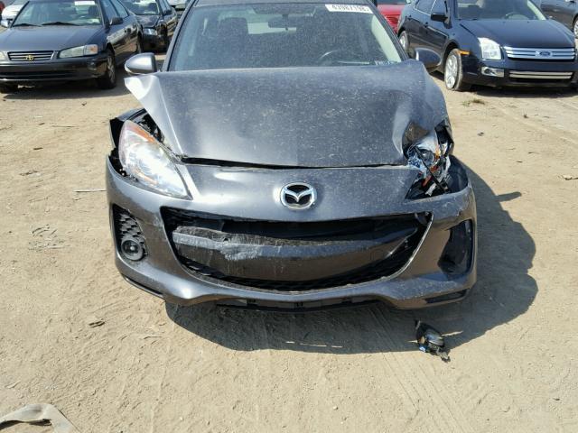 JM1BL1L67C1581999 - 2012 MAZDA 3 S GRAY photo 9