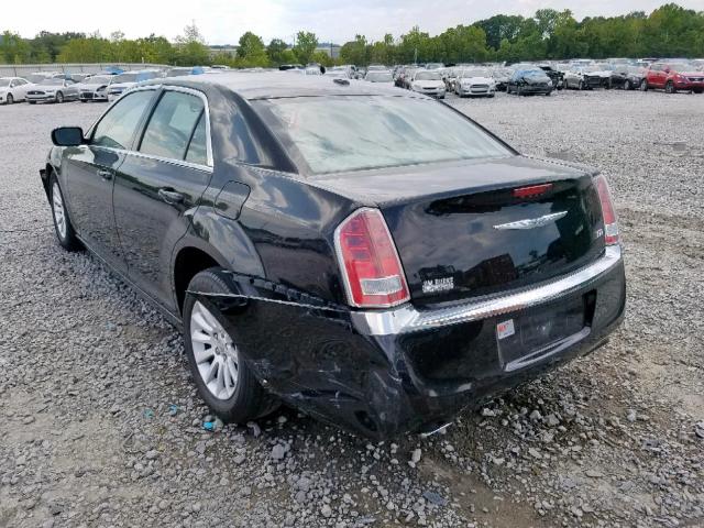 2C3CCAAG6CH115843 - 2012 CHRYSLER 300 BLACK photo 3