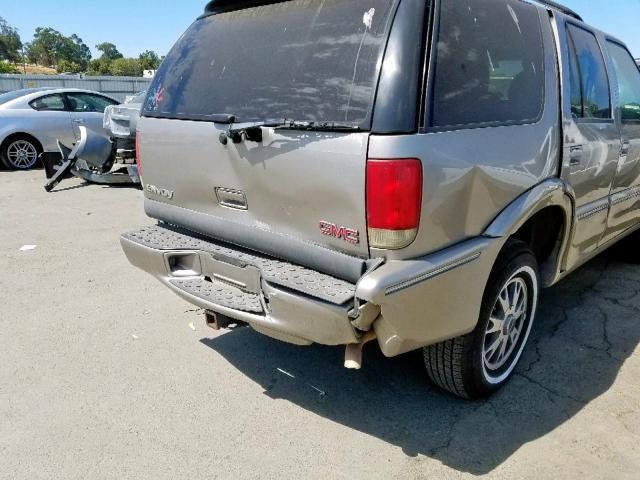 1GKDT13W9W2954018 - 1998 GMC ENVOY GRAY photo 9