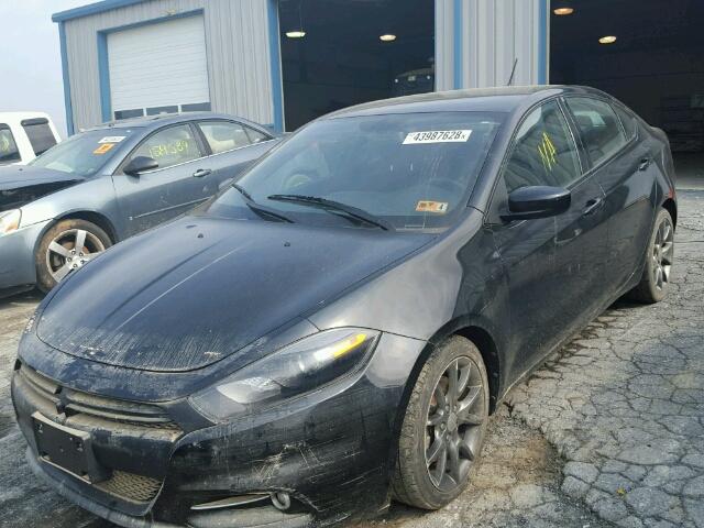 1C3CDFBH3DD230612 - 2013 DODGE DART SXT BLACK photo 2