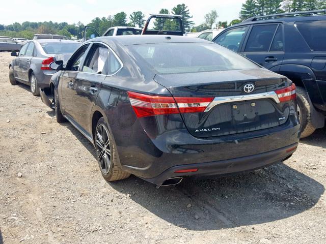 4T1BK1EB1FU137223 - 2015 TOYOTA AVALON XLE BLACK photo 3