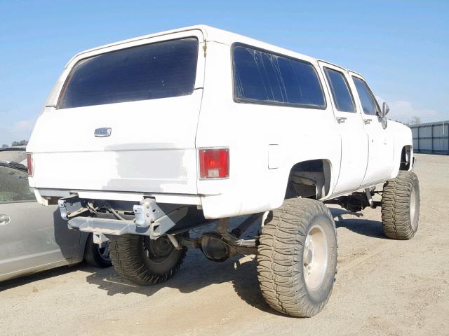 1GNGV26K2MF117898 - 1991 CHEVROLET SUBURBAN V WHITE photo 4