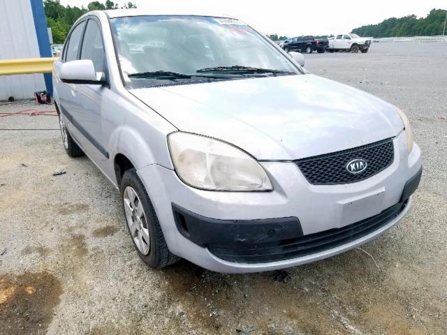 KNADE123966144004 - 2006 KIA RIO GRAY photo 1