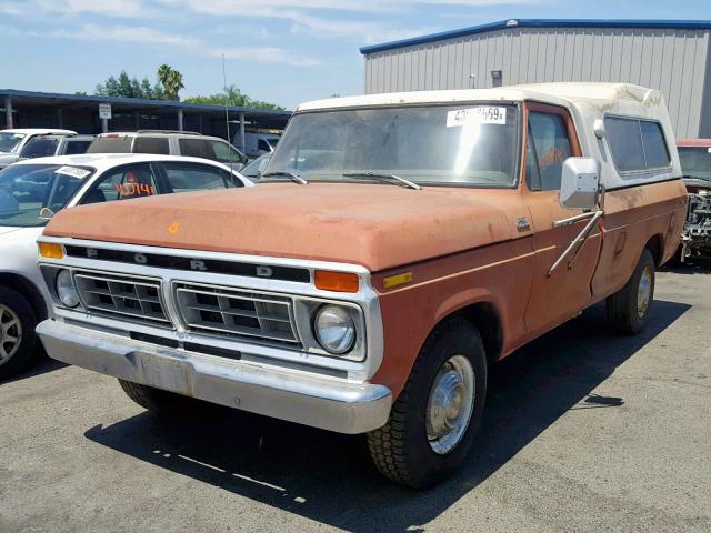 F25JRY29216 - 1977 FORD F-250 RED photo 2