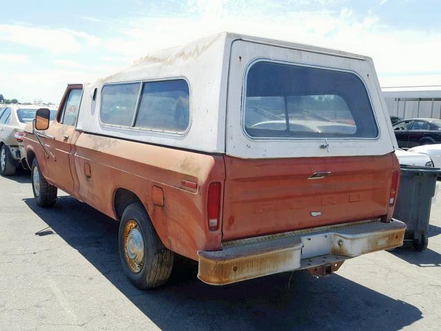 F25JRY29216 - 1977 FORD F-250 RED photo 3