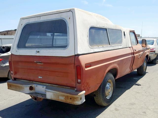 F25JRY29216 - 1977 FORD F-250 RED photo 4