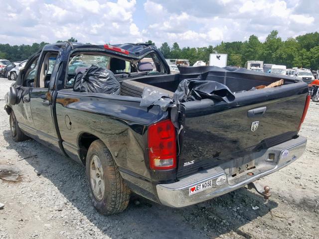 1D7HA18NX5S107354 - 2005 DODGE RAM 1500 S BLACK photo 3