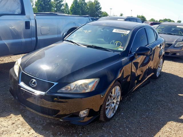 JTHBE262X82013545 - 2008 LEXUS IS 350 BLACK photo 2