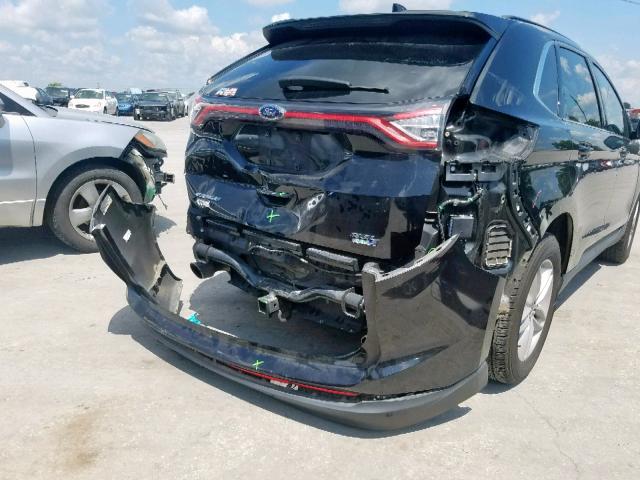 2FMTK4J95FBB71194 - 2015 FORD EDGE SEL BLACK photo 9