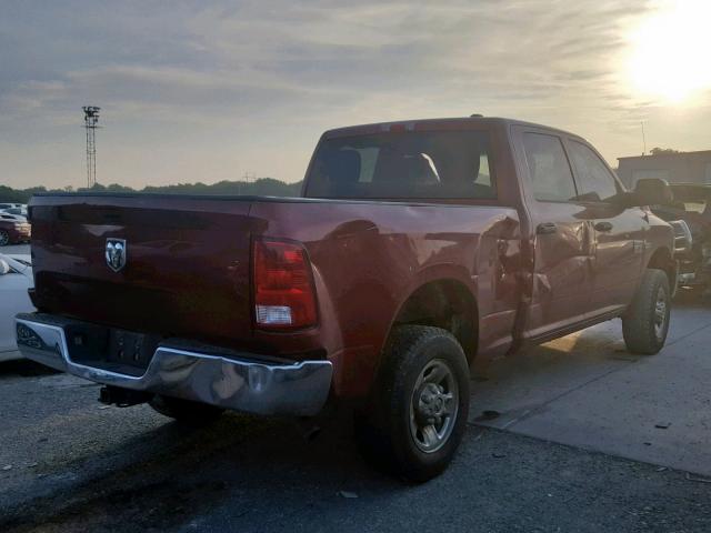 3C6TD5CT7CG264344 - 2012 DODGE RAM 2500 S წითელი ფოტო 4