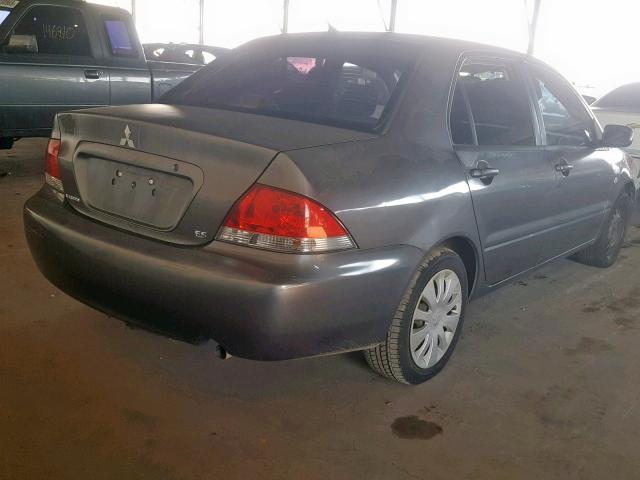 JA3AJ26E46U071606 - 2006 MITSUBISHI LANCER ES GRAY photo 4