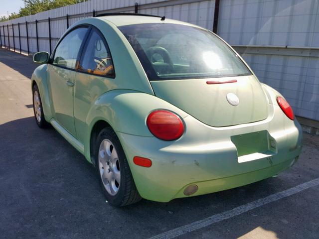 3VWCP21C32M425657 - 2002 VOLKSWAGEN NEW BEETLE მწვანე ფოტო 3
