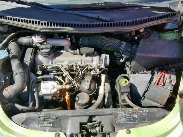 3VWCP21C32M425657 - 2002 VOLKSWAGEN NEW BEETLE მწვანე ფოტო 7