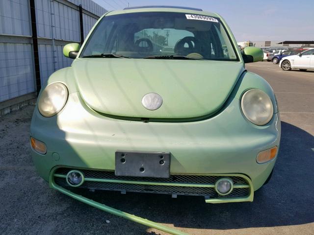 3VWCP21C32M425657 - 2002 VOLKSWAGEN NEW BEETLE მწვანე ფოტო 9