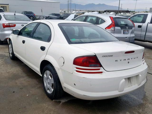 1B3EL36X33N590707 - 2003 DODGE STRATUS SE WHITE photo 3