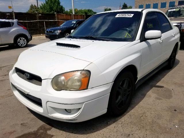 JF1GD29634G504115 - 2004 SUBARU IMPREZA WR WHITE photo 2