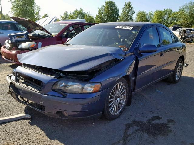 YV1RS58D122162095 - 2002 VOLVO S60 2.4T BLUE photo 2