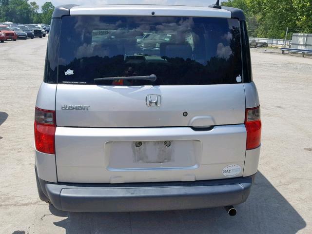 5J6YH28716L019215 - 2006 HONDA ELEMENT EX SILVER photo 9