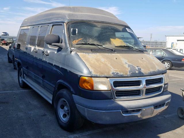 2B6HB11Y6YK162933 - 2000 DODGE RAM VAN B1 GREEN photo 1