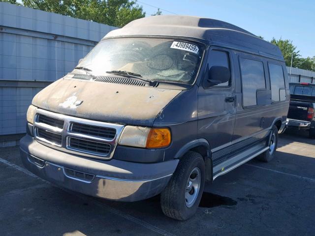 2B6HB11Y6YK162933 - 2000 DODGE RAM VAN B1 GREEN photo 2