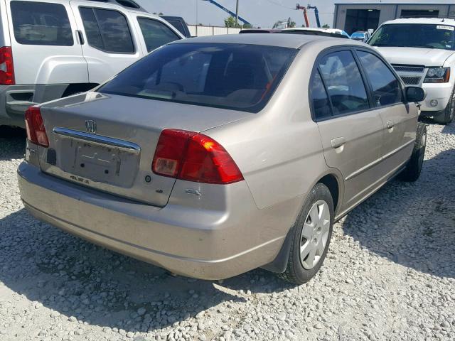 2HGES26832H558739 - 2002 HONDA CIVIC EX BEIGE photo 4