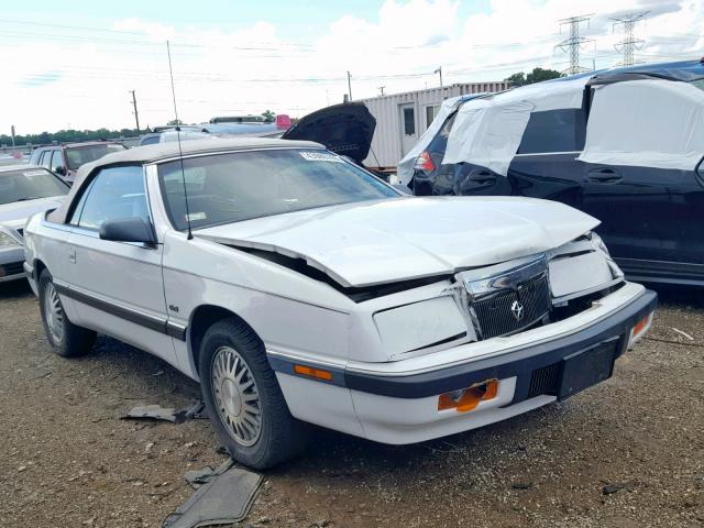 1C3XJ4530LG493555 - 1990 CHRYSLER LEBARON WHITE photo 1