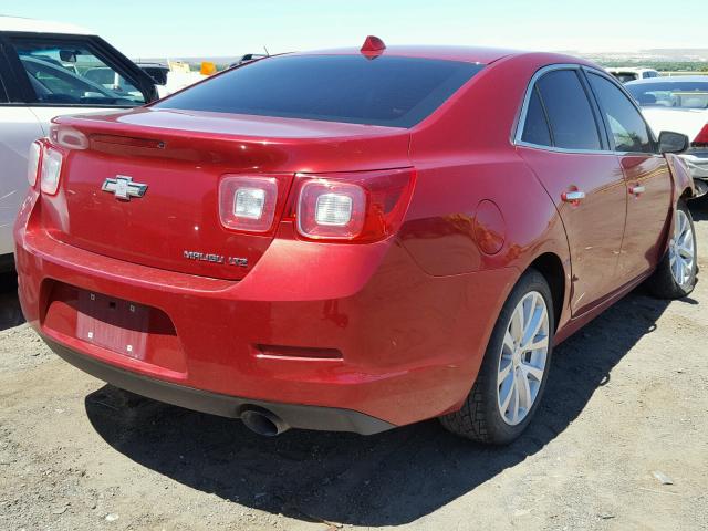 1G11H5SAXDF341420 - 2013 CHEVROLET MALIBU LTZ წითელი ფოტო 4