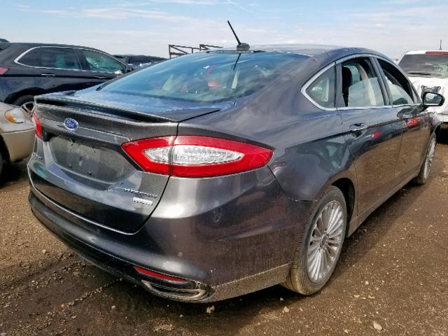 3FA6P0K9XGR331833 - 2016 FORD FUSION TIT CHARCOAL photo 4