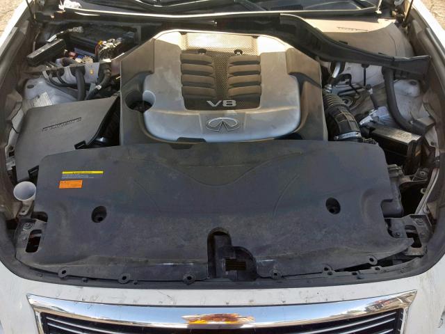 JN1AY1AP9BM520257 - 2011 INFINITI M56 WHITE photo 7