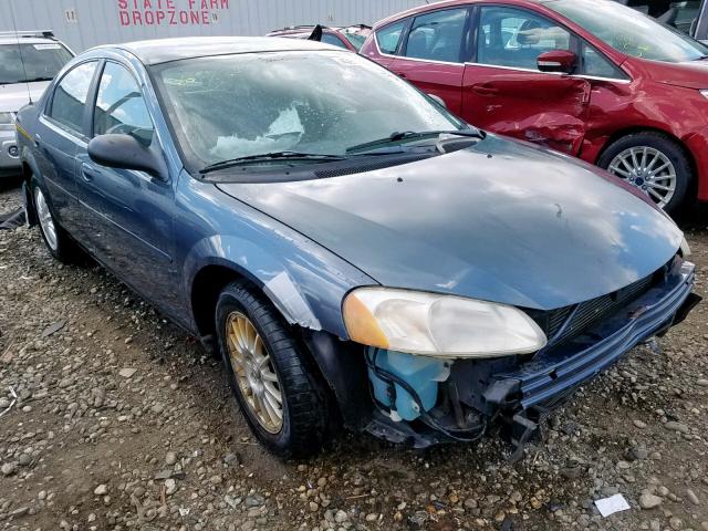 1C3EL46X02N226235 - 2002 CHRYSLER SEBRING LX BLUE photo 1