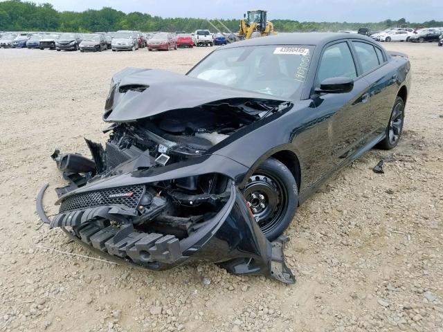 2C3CDXHG5KH583924 - 2019 DODGE CHARGER GT BLACK photo 2