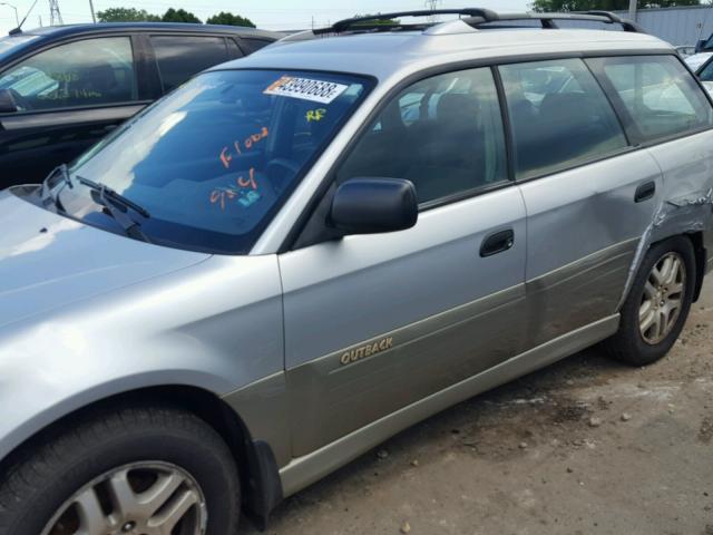 4S3BH675437619119 - 2003 SUBARU LEGACY OUT SILVER photo 10