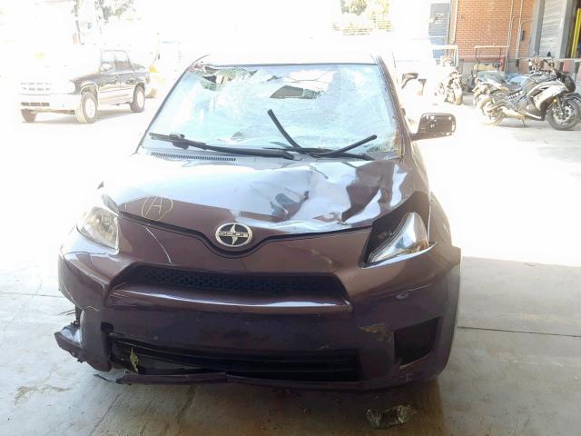 JTKKUPB41D1032177 - 2013 TOYOTA SCION XD PURPLE photo 9