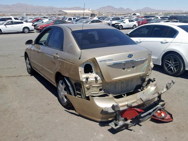 KNAFE221295662415 - 2009 KIA SPECTRA EX GOLD photo 3