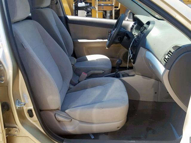 KNAFE221295662415 - 2009 KIA SPECTRA EX GOLD photo 5