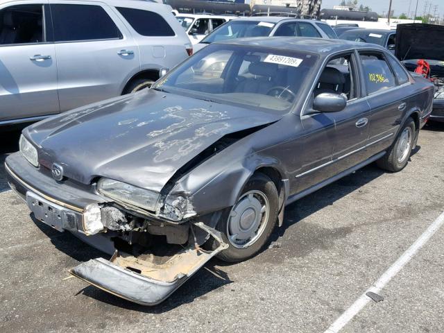 JNKNG01C2LM002466 - 1990 INFINITI Q45 GRAY photo 2